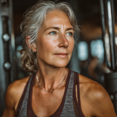 Активні літні люди займаються фітнесом